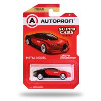 Игрушка машинка "SUPER CARS" АВТОПРОФИ  SUP-004 RD/BK, коллекционная 1:64