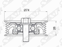 Ролик обводной ST-11925-EA00A SAT