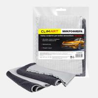 Набор салфеток из микрофибры для мойки автомобиля Clim Art "Car Clean" 30х40 (4шт.) CLA00744