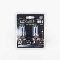 Лампа галогенная HB4/9006 12V 51W P22d Super White 5500K (2шт. на блистере) LUNARIS