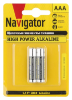 Батарейка Navigator NBT-NE-LR03-BP2 (цена за блистер) 	94750