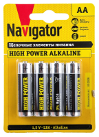 Батарейка Navigator NBT-NE-LR6-BP4 (цена за блистер) 94753