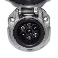Разъём прицепа розетка 7-ми контактная E2318FK (алюминий)