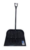Лопата для уборки снега поликорбанат , 460*400*1430мм стальной черенок, Сибртех