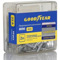Набор предохранителей флажковых Goodyear GY003075 "мини" 25A (50шт)