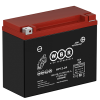 Аккумулятор WBR МОТО HP 12-24 (12V24Ah) обратная полярность (-+) 205*90*162