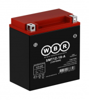 Аккумулятор WBR МОТО SMT12-18-A (12V18Ah) прямая полярность (+-) 150*87*161