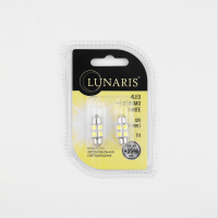 Лампы светодиодные LUNARIS T11 12V (31mm) 4LED*5050SMD WHITE (компл. 2шт) арт.T114LED31mm