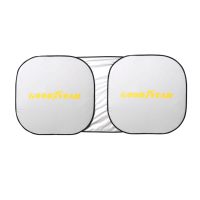Шторка на лобовое стекло солнцезащитная GY-SV-01 (153*75см), универсальная GY005301 Goodyear