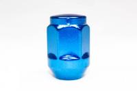 Гайка колесная короткая (синяя) шаг 1,25 Китай