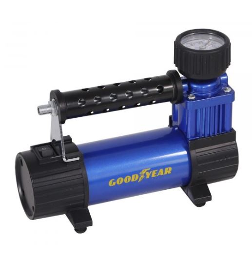 Компрессор Goodyear GY-30L CASE 30 л/мин, съемный резиновый шланг, кейс для хранения GY000114