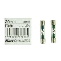 Предохранитель стеклянный Koito F2030, 20A, 30мм, 1шт