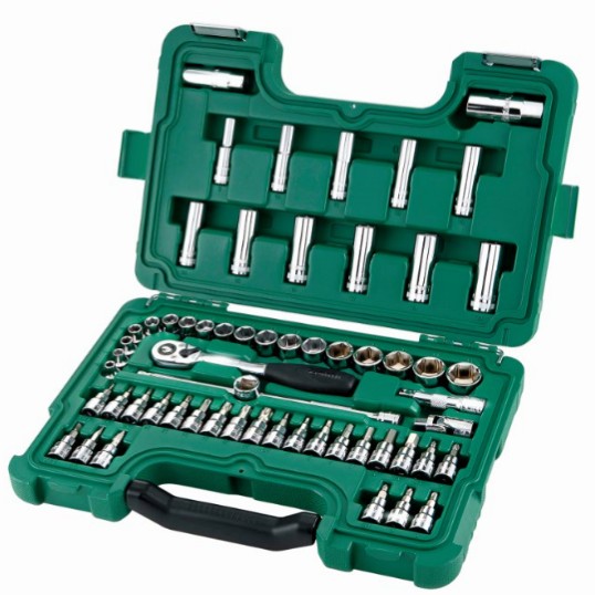 Набор головок SATA 09004 торцевых с инструментом, 60 предметов