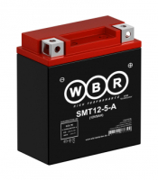 Аккумулятор WBR МОТО SMT12-5-A (12V5Ah) обратная полярность (-+) 119*59*130