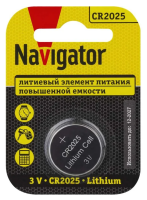Батарейка Navigator NBT-CR2025-BP1 93822