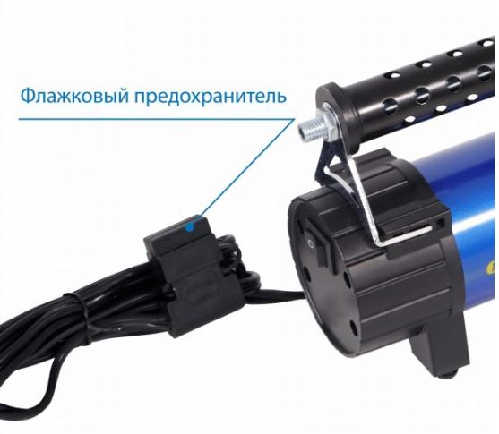 Компрессор Goodyear GY-45L CASE 45л/мин, питание от АКБ, съемный резиновый шланг, кейс для хранения GY000116