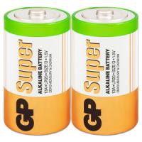 Батарейка GP Super LR20 D BL2 Alkaline 1.5V (2/20/160/)