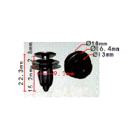 Клипса №1930 (OEM 90651-T3L-003, 90651T3L003)