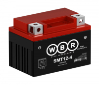 Аккумулятор WBR МОТО SMT12-4 (12V4Ah) обратная полярность (-+) 113*70*85