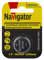 Батарейка Navigator NBT-CR2016-BP1 	93821
