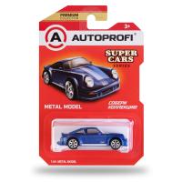 Игрушка машинка "SUPER CARS" АВТОПРОФИ  SUP-911 BL, коллекционная 1:64