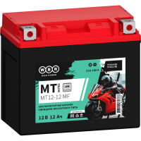 Аккумулятор WBR МОТО MT12-12 MF (12V12Ah) прямая полярность (+-) 150*87*130