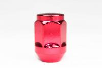 Гайка колесная короткая (красная) шаг 1,25 Китай