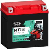 Аккумулятор WBR МОТО MT12-14 MF (12V14Ah) прямая полярность (+-) 150*87*145