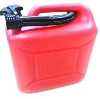 Канистра 3TON Красная пластмасовая 10л под топливо с крышкой и лейкой  TN55298/01