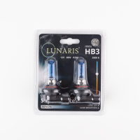 Лампа галогенная HB3/9005 12V 60W P20d Super White 5500K (2шт. на блистере) LUNARIS