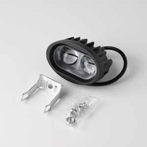 Фонарь диодный овальный ходовой линза 6W 12-80V. (EL061) LUNARIS