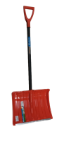 Лопата для уборки снега пластиковая, 490*370*1350мм стальной черенок,усиленная, Сибртех