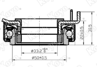 Подшипник RCT3300SA выжимной KOYO