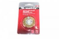 Щетка для дрели, 40мм,плоская со шпилькой  метал М74442