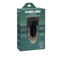 Адаптер в прикуриватель CARLINE CH-2-31A 2xUSB (3.8A Max) 12/24В, черный, в коробке