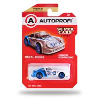 Игрушка машинка "SUPER CARS" АВТОПРОФИ  SUP-911 WH/BL, коллекционная 1:64