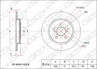 Диск тормозной ST-42431-12310 SAT