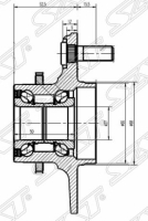 Ступичный узел ST-43200-4M400 SAT