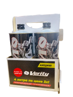 Промо набор "4 по цене 3-х!" Масло моторное Verity Protech Synthetic+ESTER 5w40 1л 4шт.
