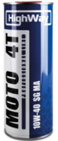 Масло моторное 4Т High Way МОТО 10W40 SG MA  1л полусинтетическое