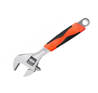 Ключ разводной 160мм хромированный прорезиненная рукоять D103-160