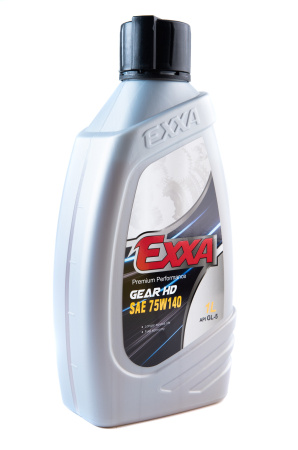Масло трансмиссионное EXXA GEAR HD 75W140 GL-5  п/синтетическое, 1л. (Ю.Корея)