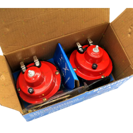 Сигнал автомобильный "Вымпел-CA-01" (2 тона, улитка, 118 Дб) компл.из 2-х шт.