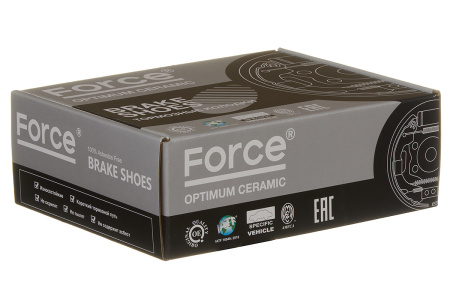 Колодки тормозные барабанные FORCE RS-K1264/GS-01264/FN-1264 Optimum ceramic (41060CA093,D10601AA0A)