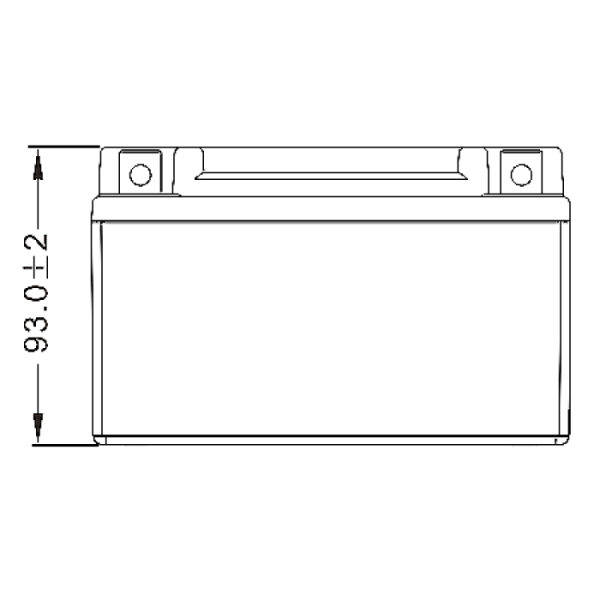 Аккумулятор WBR МОТО SMT12-7 (12V7Ah) прямая полярность (+-) 150*85*90