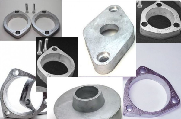 Проставки для увеличения клиренса Toyota 63-25м10 зад, 2,5см, компл 2шт+крепеж