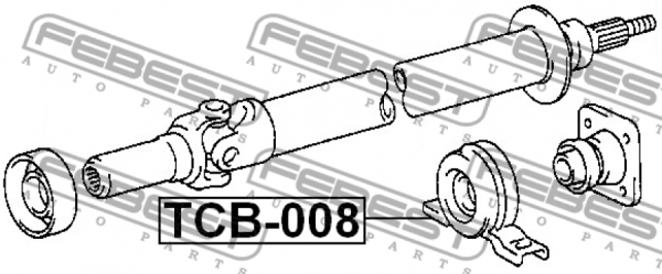 Подшипник подвесной TCB-008/37230-30150 Febest