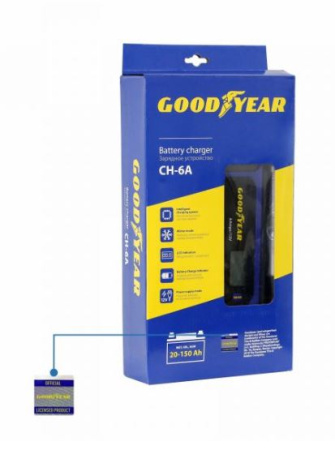 Электронное зарядное устройство Goodyear для свинцово-кислотных аккумуляторов CH-6A GY003002