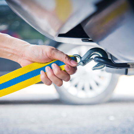 Трос буксировочный "Goodyear" 7Т 5м 2 крюка GY004002