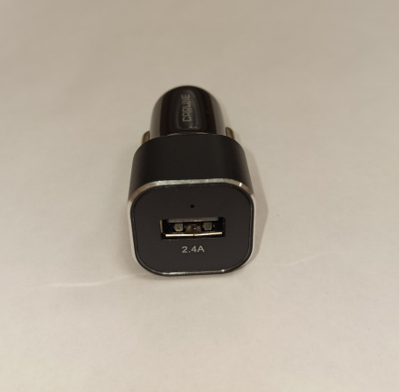 Адаптер в прикуриватель CARLINE CH-1U21A 1xUSB 2.1A 12/24В, черный, в коробке
